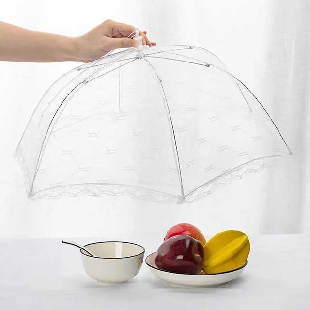 1PC Portable Umbrella Style Anti-Mosquito Food Cover – Effective Insect Protection for Outdoor Dining