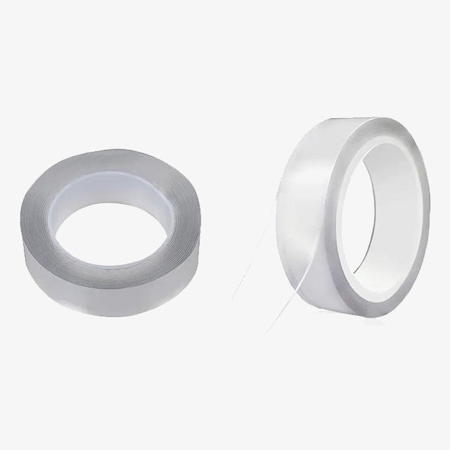 2-Meters Double Sided Transparent Tape – Strong Adhesive for Crafting, DIY, and Home Use