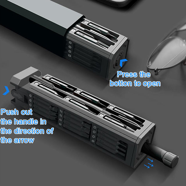 45-Piece Multi-Tool Screwdriver Set – Magnetic Precision Screwdriver Kit with Bits for Electric Devices