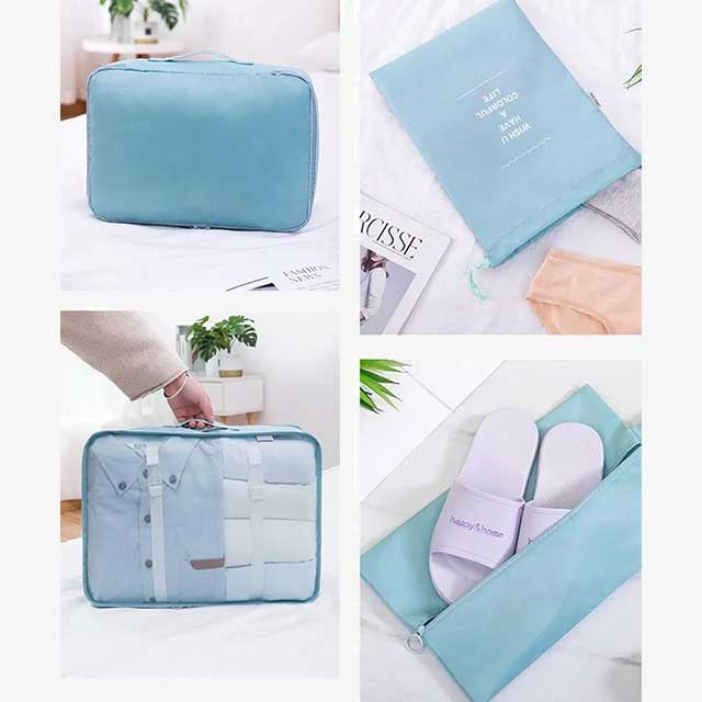 7-Piece Set Portable Luggage Organizer