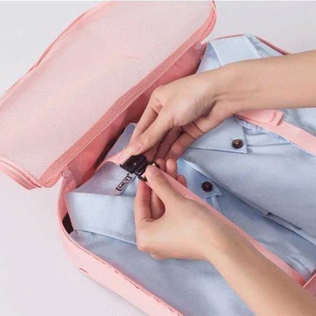 7-Piece Set Portable Luggage Organizer