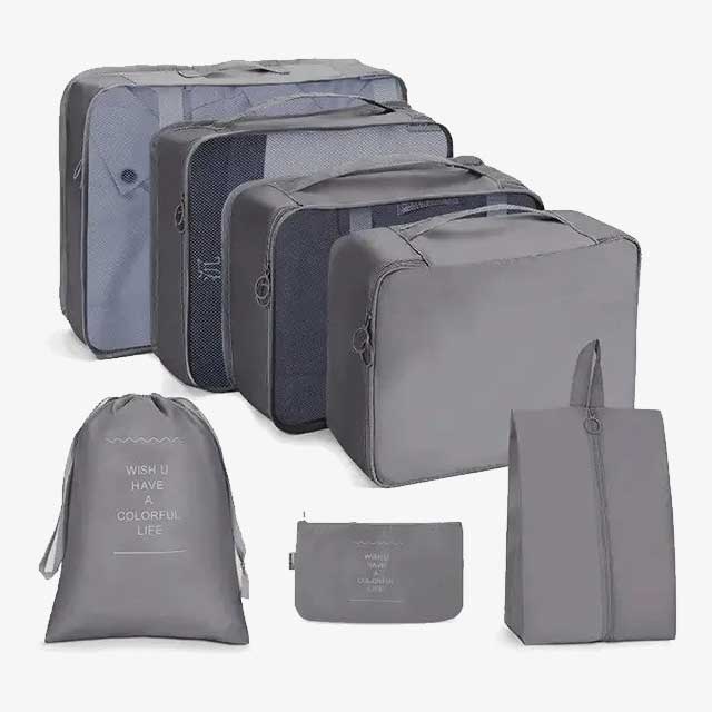 7-Piece Set Portable Luggage Organizer