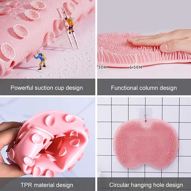 Anti-Skid Pad Wash Brush with Massage Function – Non-Slip Cleaning Tool for Feet & Body