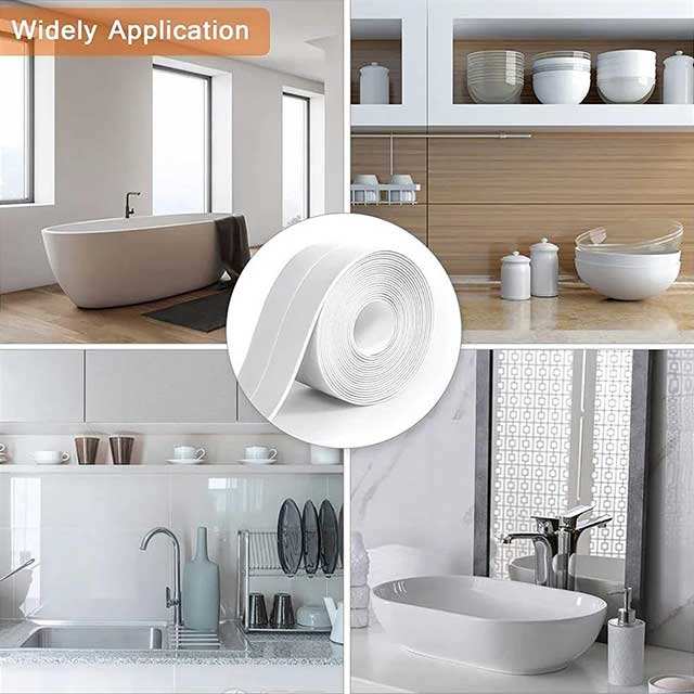 Bathroom Shower Sink Sealing Tape – Waterproof, Mold-Resistant Adhesive for Leak Prevention