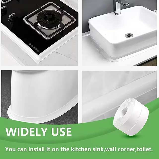 Bathroom Shower Sink Sealing Tape – Waterproof, Mold-Resistant Adhesive for Leak Prevention