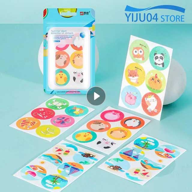 Cartoon Mosquito Patch Stickers - Fun & Effective Mosquito Repellent for Kids and Adults