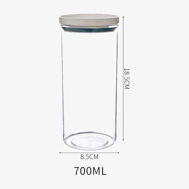 250/350/550/700ML Food Storage Round Plastic Container – Leak-Proof, BPA-Free Lids for Kitchen & Pantry Organization
