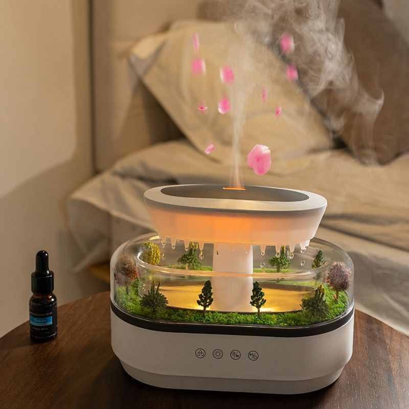 Rechargeable Oud Aroma Diffuser – Wireless Type-C Essential Oil Diffuser & Humidifier with Rotating Mist, Ambient LED Light for Home, Office & Bedroom