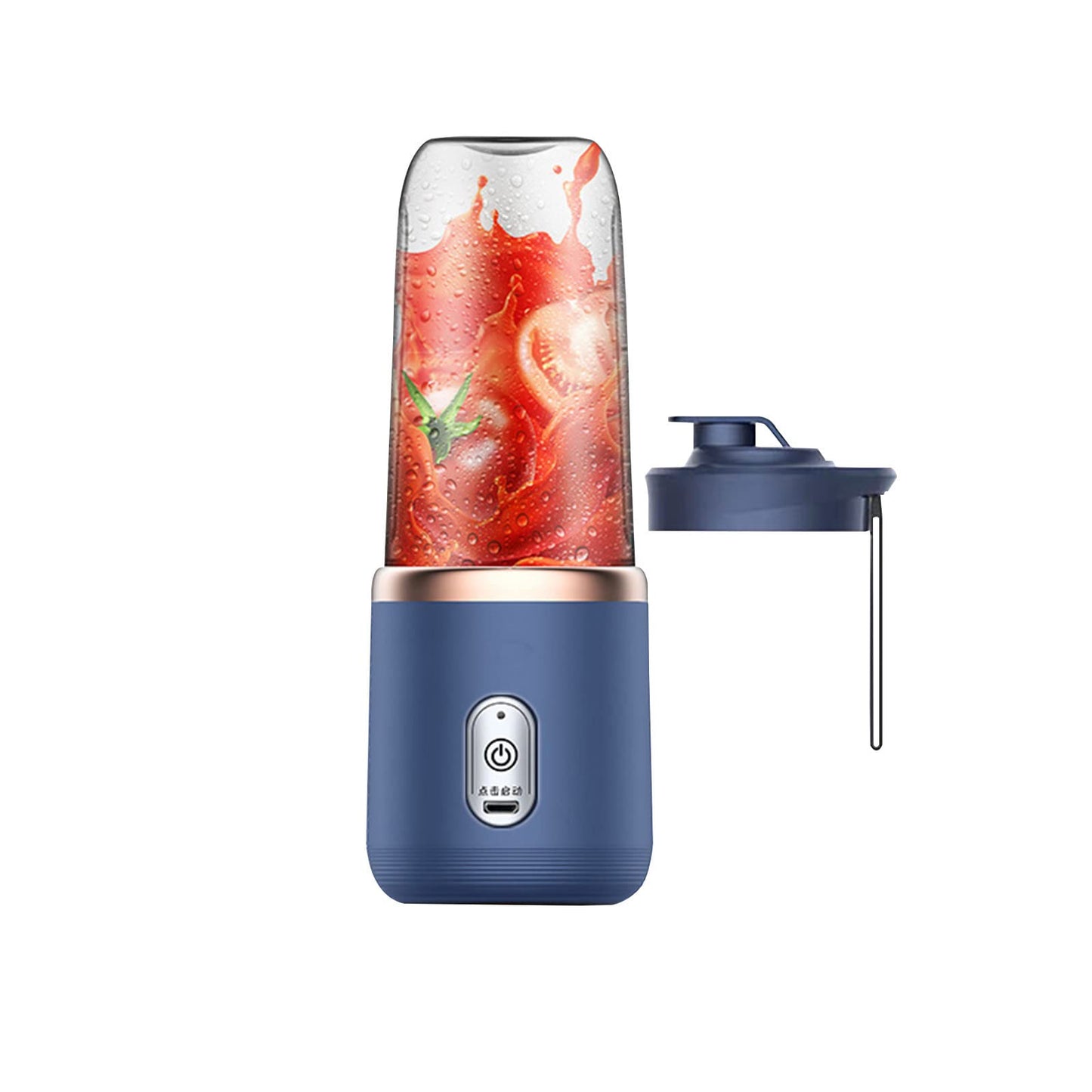 Portable Cordless Personal Blender – USB Rechargeable BPA-Free Smoothie & Fresh Juice Maker with Magnetic Safety Lock