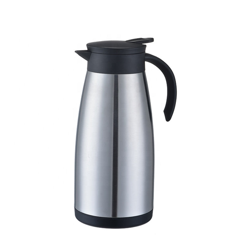 Stainless Steel Vacuum Insulated Coffee Carafe – Thermal Thermos Flask for Coffee, Tea & Hot/Cold Beverages, Leakproof Serving Jug