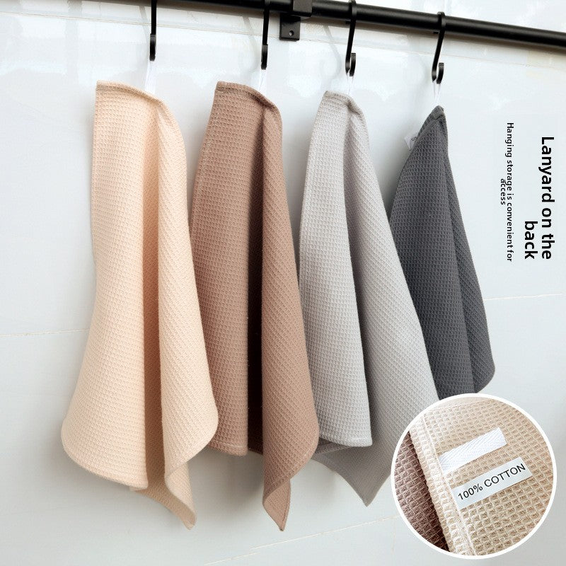100% Cotton Waffle Weave Kitchen Dish Towel – Ultra Absorbent Reusable Drying Cloth for Dishes, Glassware & Kitchen Cleaning
