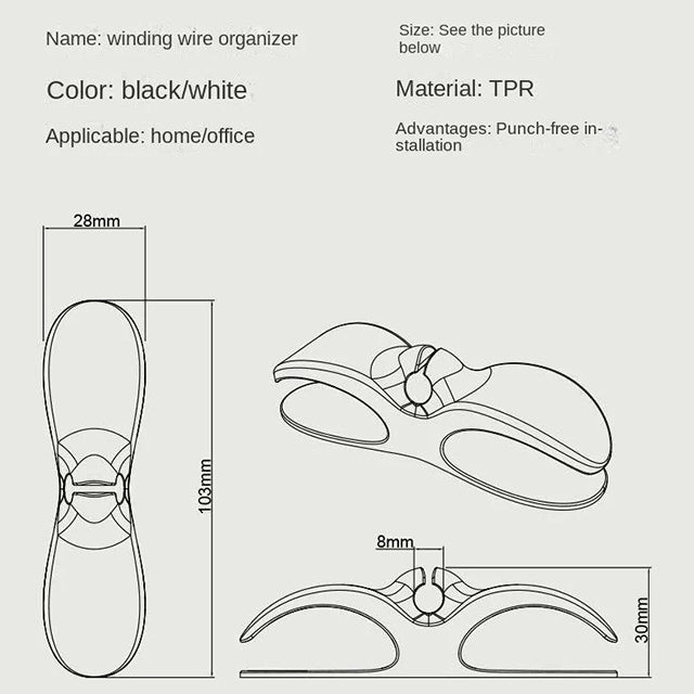 Kitchen Storage Power Cord Organizer
