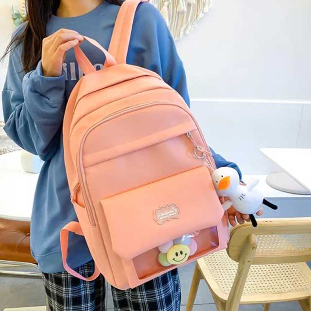 Large Capacity Four-Piece Set Schoolbag – Durable, Spacious Backpack for Kids & Students