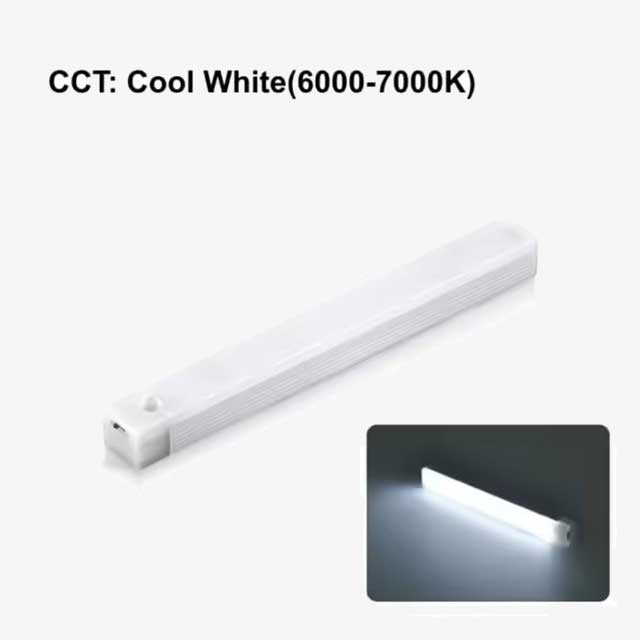 PIR Motion Sensor LED Cabinet Light – USB Rechargeable Wireless Induction Night Light for Wardrobe, Hallway & Closet