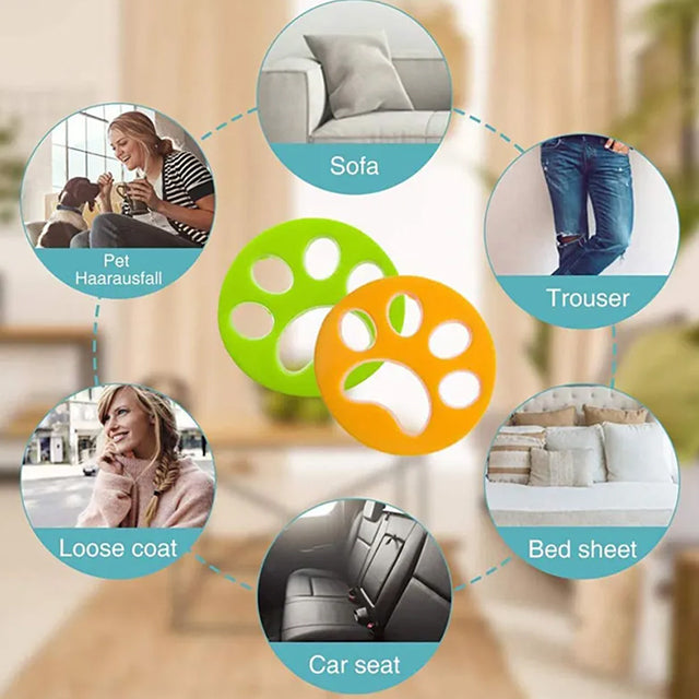 Pet Hair Remover for Washing Machine – Reusable Laundry Clothing Cleaner for Effective Hair Removal