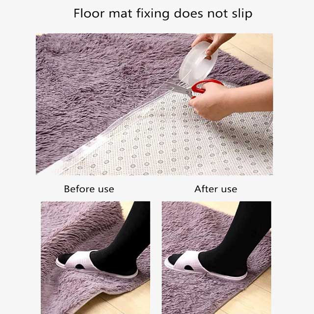 Reusable Double-Sided Transparent Tape – Strong, Washable Adhesive for Home, Office & Crafting