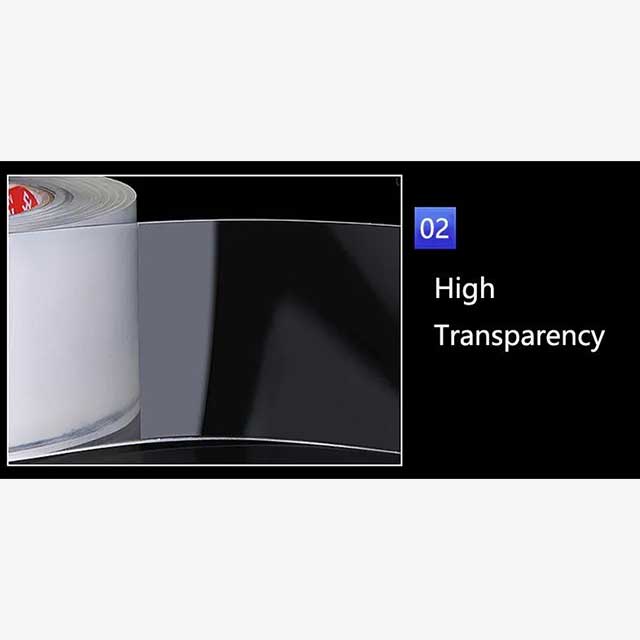 Reusable Double-Sided Transparent Tape – Strong, Washable Adhesive for Home, Office & Crafting