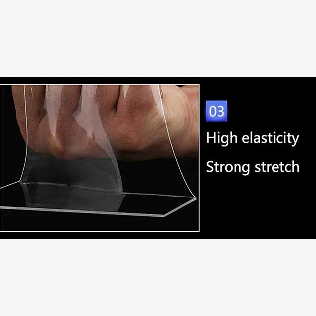 Reusable Double-Sided Transparent Tape – Strong, Washable Adhesive for Home, Office & Crafting