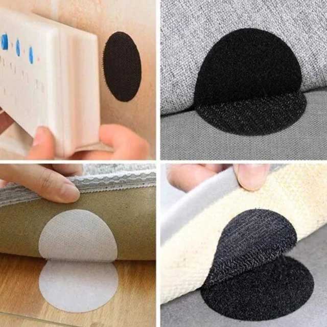 Set of 5 Strong Anti-Curling Carpet Tape – Heavy Duty, Non-Slip Adhesive for Rugs and Carpets