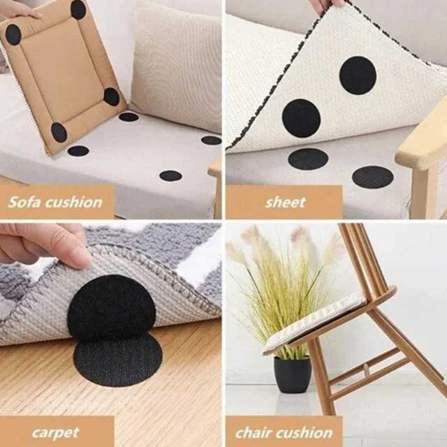 Set of 5 Strong Anti-Curling Carpet Tape – Heavy Duty, Non-Slip Adhesive for Rugs and Carpets