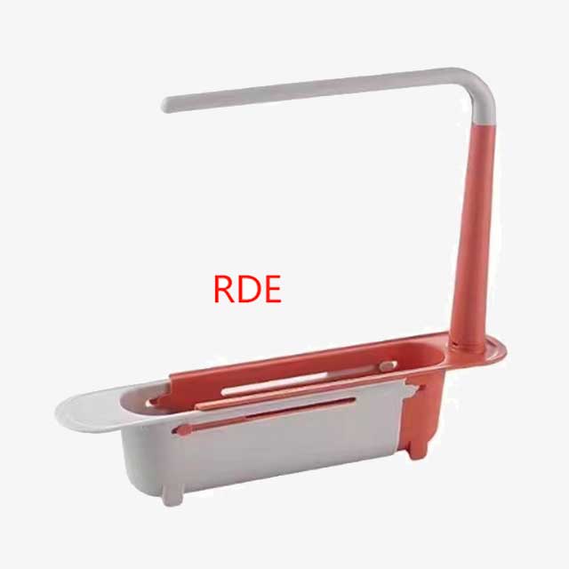 Telescopic Sink Shelf Kitchen Organizer – Adjustable Space-Saving Storage Rack for Countertop