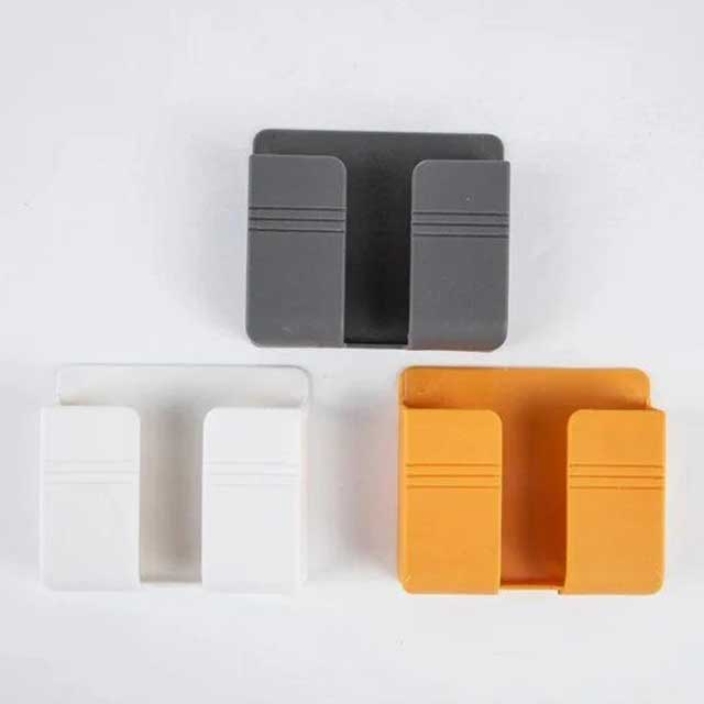 Wall-Mounted Phone Charging Case Holder – Convenient, Space-Saving Storage for Phones & Charging Cables