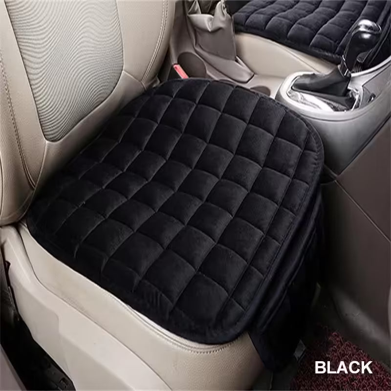 Winter Car Seat Cover – Warm, Anti-Slip Universal Front Seat Cushion with Breathable Pad (3 Pcs / Set)