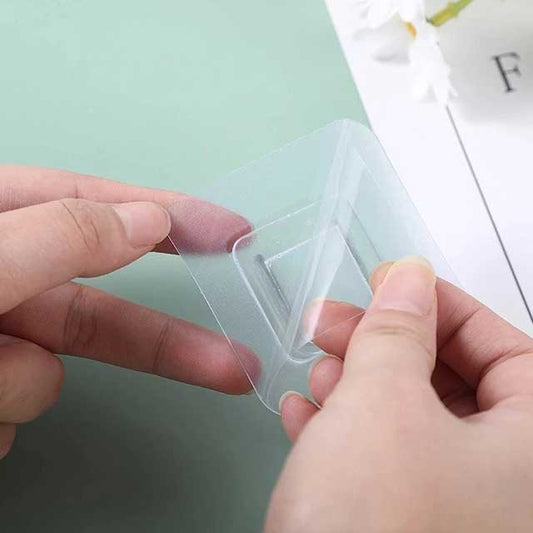 Strong Transparent Double-Sided Adhesive Wall Hooks – Heavy-Duty Suction Cup Wall Hanger for Storage & Organization