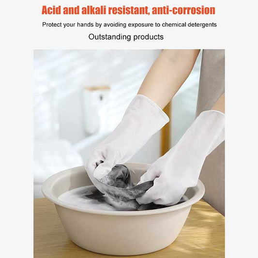 1 Pair Magic Gloves Kitchen Scrubber – Dual-Sided Cleaning Gloves for Washing Dishes & Household Tasks