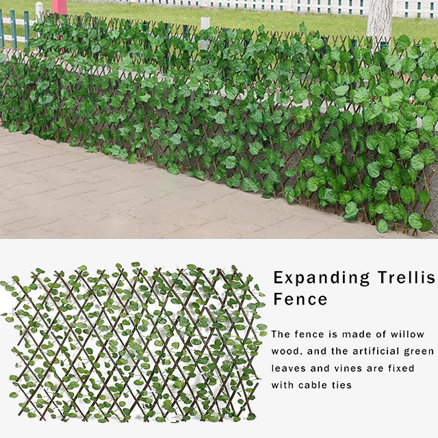 1 Piece Artificial Garden Plant Fence Décor – Realistic Outdoor Decorative Wall for Garden & Patio
