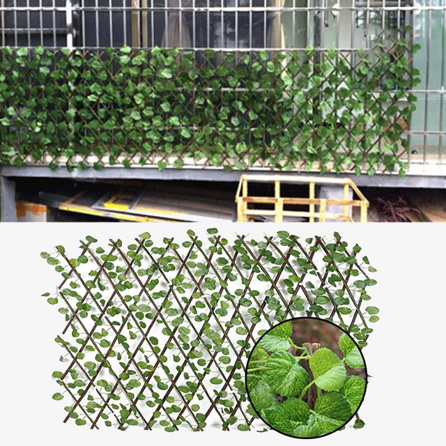 1 Piece Artificial Garden Plant Fence Décor – Realistic Outdoor Decorative Wall for Garden & Patio