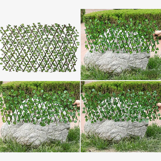 1 Piece Artificial Garden Plant Fence Décor – Realistic Outdoor Decorative Wall for Garden & Patio