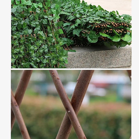 1 Piece Artificial Garden Plant Fence Décor – Realistic Outdoor Decorative Wall for Garden & Patio