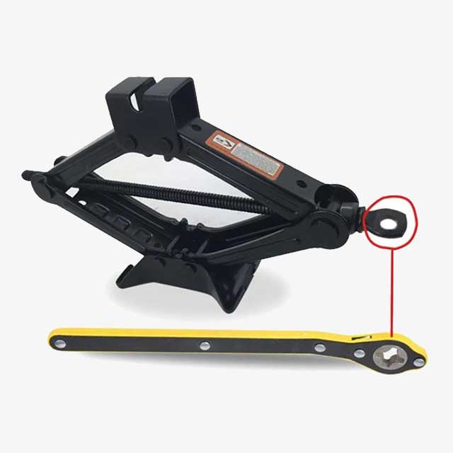 1 Piece Car Jack Labor-Saving Wrench – Heavy Duty, Efficient Vehicle Lifting Tool for Easy Tire Change