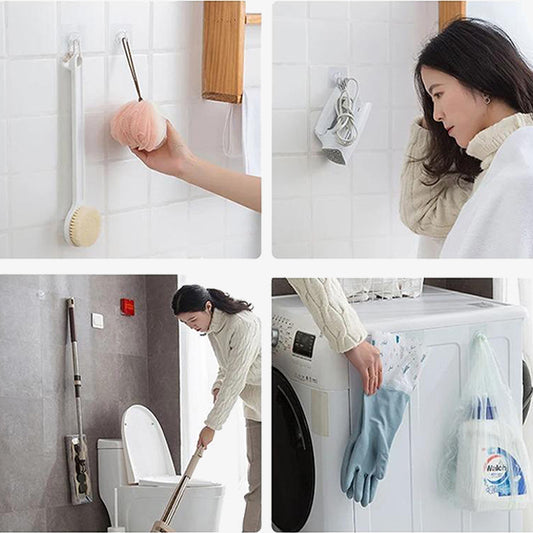 1 Piece Transparent Wall Hooks Hangers – Durable, Easy-to-Install Kitchen & Bathroom Accessories