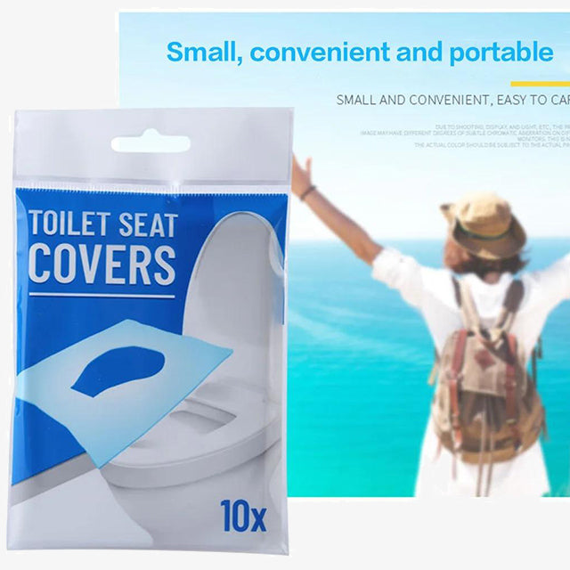 10 Water-Soluble Toilet Seats – Eco-Friendly Disposable Seat Covers for Hygienic Public Restrooms