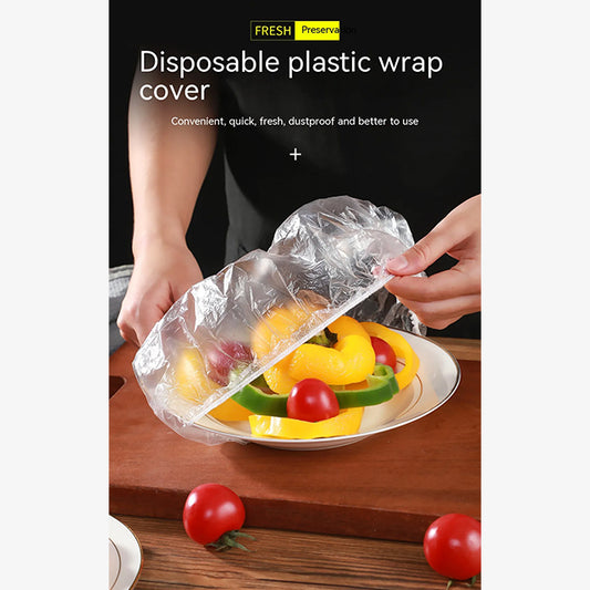 100 Pieces No-Smell Food Fresh Bowl Covers – Leak-Proof, Airtight Lids for Freshness and Food Storage