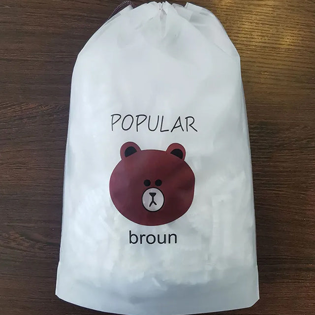 100 Pieces No-Smell Food Fresh Bowl Covers – Leak-Proof, Airtight Lids for Freshness and Food Storage