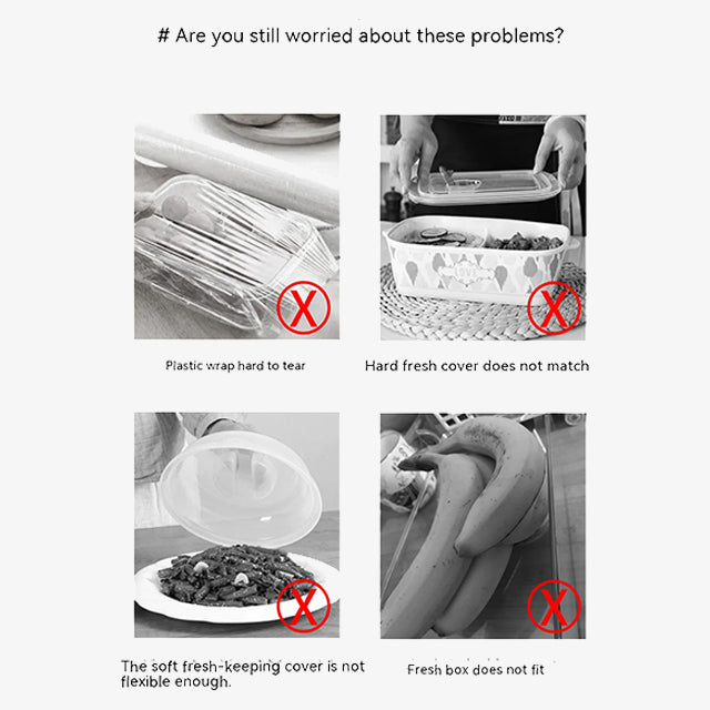 100 Pieces No-Smell Food Fresh Bowl Covers – Leak-Proof, Airtight Lids for Freshness and Food Storage