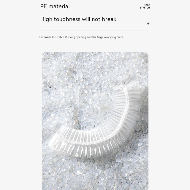 100 Pieces No-Smell Food Fresh Bowl Covers – Leak-Proof, Airtight Lids for Freshness and Food Storage