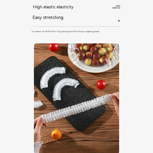 100 Pieces No-Smell Food Fresh Bowl Covers – Leak-Proof, Airtight Lids for Freshness and Food Storage