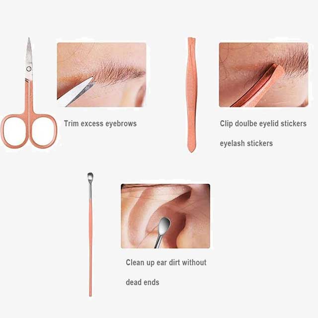 18pcs Manicure Cutters Nail Clipper Set – Professional Grooming Kit for Nails, Cuticles & Toenails