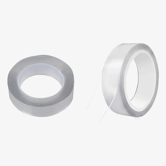 2-Meters Double Sided Transparent Tape – Strong Adhesive for Crafting, DIY, and Home Use