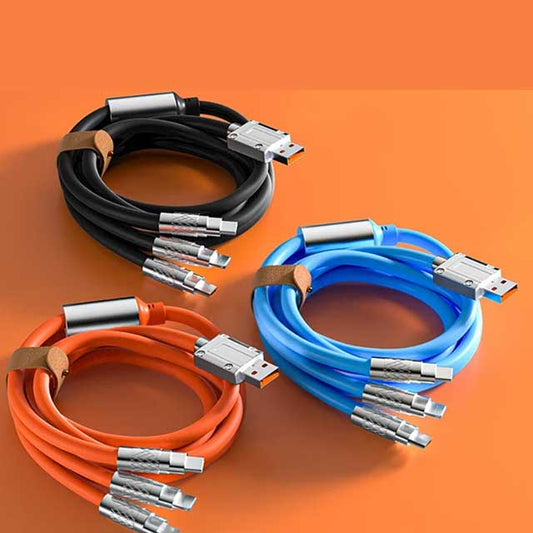 3-in-1 Data Cable - Universal Charging & Sync Cable for Multiple Devices (USB, Type-C, Lightning)