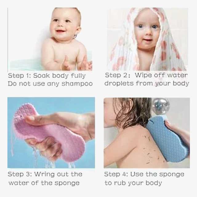 3D Baby Bath Sponge – Soft, Gentle & Safe Bathing Sponge for Newborns & Infants