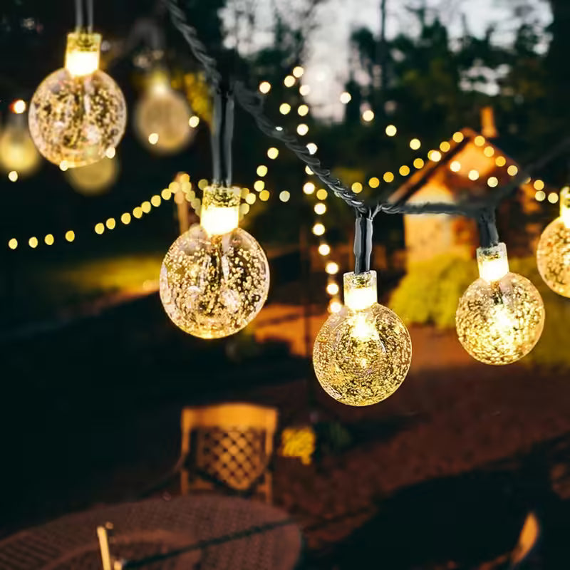 Solar fairy lights LED 20–100 bulbs outdoor