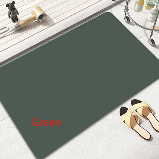 40x60cm Rectangular Absorbent Anti-Slip Rubber Quick Dry Bath Mat - Soft, Durable Bathroom Rug for Comfort & Safety