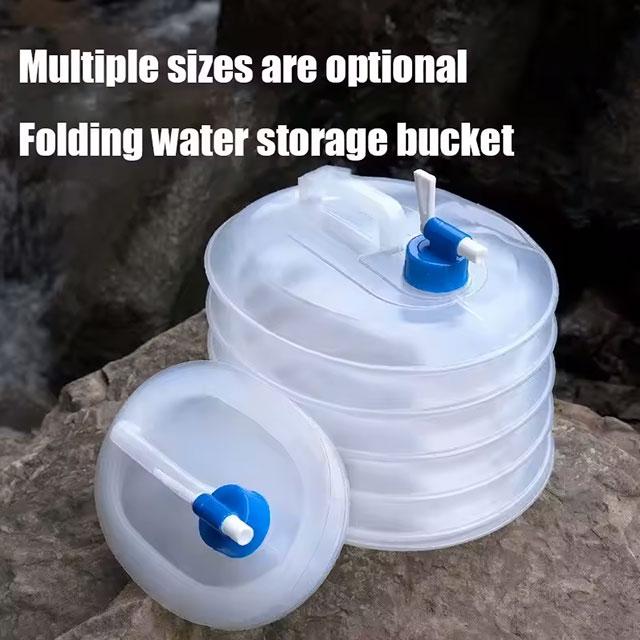 5-15L Collapsible Car Water Bucket – Portable Outdoor Water Tank with Faucet for Camping, Picnic & Travel