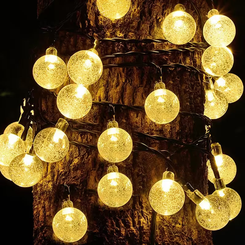 Solar fairy lights LED 20–100 bulbs outdoor