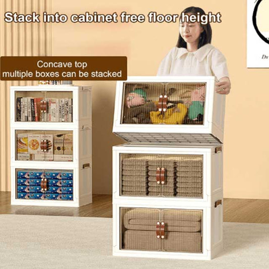 5-Layer Foldable Plastic Toy Clothes Rack – No Installation Kids Closet Organizer, 56CM